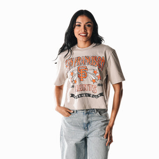 San Francisco Giants Women's Vintage Boxy Tee - Cream