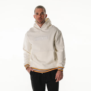Washington Commanders Unisex Hoodie Fleece W/ Contrast Rib - Vintage White