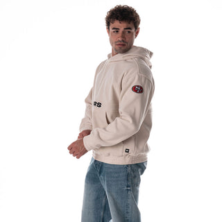 San Francisco 49ers Unisex Corduroy Hoodie - Cream