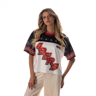 San Francisco 49ers Women's Mesh Jersey Crew - Multi