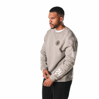 Boston Bruins Graphic Crew Fleece - Grey-Crew Fleece-thewildcollective