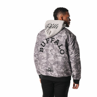 Buffalo Bills Ripstop Hooded Bomber - Camo-Jacket-thewildcollective