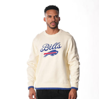 Buffalo Bills Unisex Crew Sweater - Cream-Crew Sweatshirt-thewildcollective