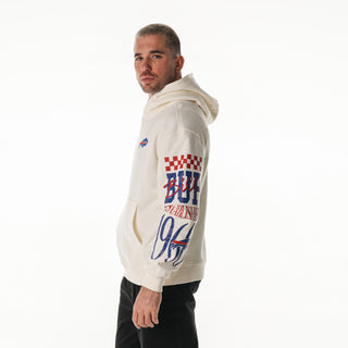 Buffalo Bills Unisex Graphic Sleeve Hoodie - Vintage White-Hoodie-thewildcollective