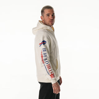 Buffalo Bills Unisex Graphic Sleeve Hoodie - Vintage White-Hoodie-thewildcollective