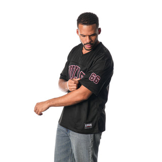 Chicago Bulls Football Jersey - Black-Jersey-thewildcollective