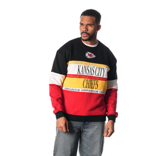 Kansas City Chiefs Color Block Crew - Multi-Crew Fleece-thewildcollective