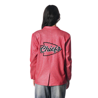 Kansas City Chiefs Hooded Blazer - Red-Jacket-thewildcollective