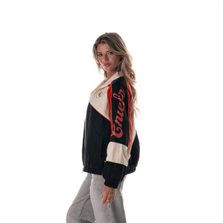 Kansas City Chiefs Women's Oversized Raglan Track Jacket - Multi-Track Jacket-thewildcollective