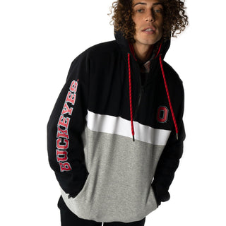 Ohio State Buckeyes Mens Quarter Zip Pullover-Hoodie-thewildcollective