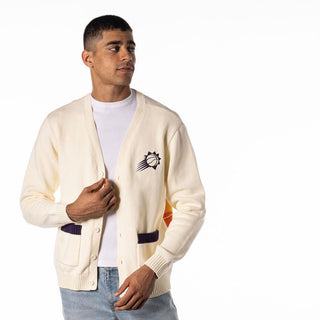 Phoenix Suns Button Front Cardigan - Cream-Cardigan-thewildcollective