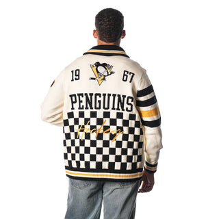 Pittsburgh Penguins Jacquard Sweater - Creme-Jacquard Sweater-thewildcollective