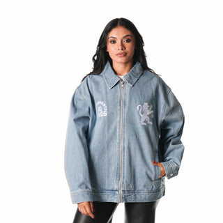 Sacramento Kings Unisex Denim Coaches Jacket - Denim-Denim Jacket-thewildcollective