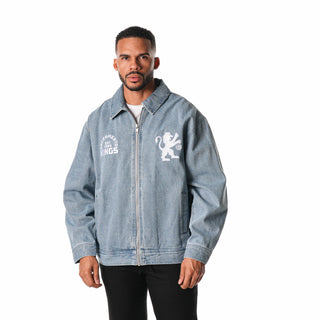 Sacramento Kings Unisex Denim Coaches Jacket - Denim-Denim Jacket-thewildcollective