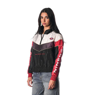 San Francisco 49ers Women's Track Jacket - Black-Track Jacket-thewildcollective