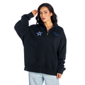 Dallas Cowboys Unisex Quarter-Zip Fleece - Black view 3
