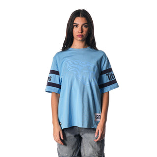 Tennessee Titans Drop Shoulder SS Tee - Light Blue