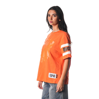 Cleveland Browns Drop Shoulder SS Tee - Orange