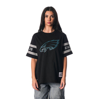 Philadelphia Eagles Drop Shoulder Tee - Black