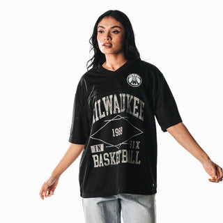 Milwaukee Bucks Football Jersey - Black