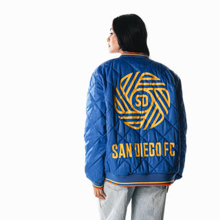 San Diego FC Quilted Puffer Jacket - Blue