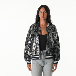 Dallas Cowboys Women's Sequin Jacket - Silver