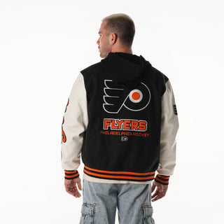Philadelphia Flyers Hooded Varsity Jacket – Black