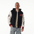 Los Angeles Clippers Unisex Varsity Hooded Jacket - Navy/White view 1
