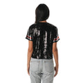 Ohio State Buckeyes Women's Sequin Tee - Black view 3