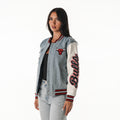 Chicago Bulls Women's Denim Varsity Jacket - Denim view 1