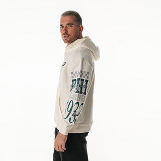 Philadelphia Eagles Graphic Sleeve Hoodie - Vintage White
