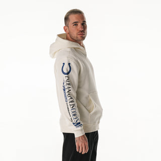 Indy Colts Unisex Graphic Sleeve Hoodie - Vintage White