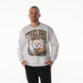 Pittsburgh Steelers Graphic Crew Fleece - Heather Cream view 2