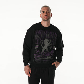 Sacramento Kings Unisex Crew Fleece - Black