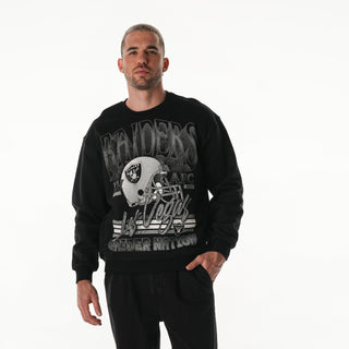 Las Vegas Raiders RAIDER NATION CREW FLEECE - Black