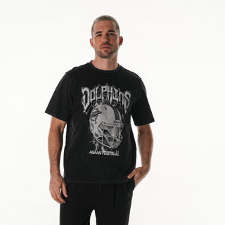 Miami Dolphins Unisex Tonal Band Tee - Black
