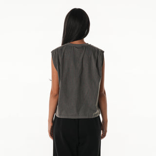 Sacramento Kings Women's Darted Tank - Charcoal