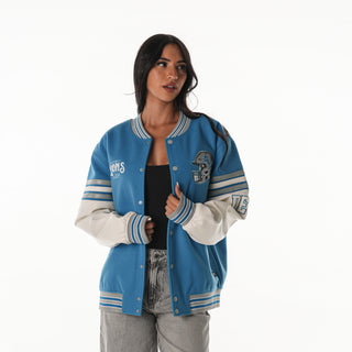 Detroit Lions Unisex Varsity Jacket - Blue