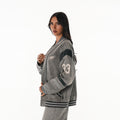 Philadelphia Eagles Unisex Retro Oversized Denim Jacket - Grey view 4