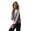 Ohio State Buckeyes Denim Varsity Jacket - Grey Denim view 2