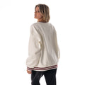 Cleveland Cavs Women's Oversized Vintage Crew Fleece - Vintage White view 2