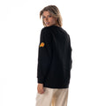 Phoenix Suns Women's Double Collar Crew Fleece - Black view 2