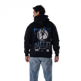 Dallas Mavericks Unisex Splatter Hoodie - Black
