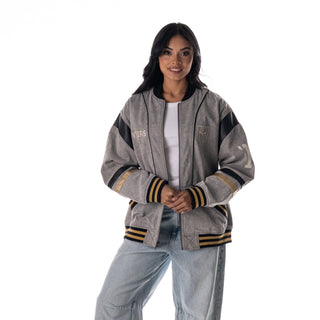 Vegas Golden Knights Unisex Retro Oversized Denim Jacket - Grey (PREORDER)