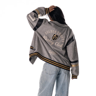 Vegas Golden Knights Unisex Retro Oversized Denim Jacket - Grey (PREORDER)