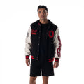 Ohio State Buckeyes Unisex Hooded Varsity Jacket - Black view 1