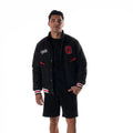 Ohio State Buckeyes Unisex Nylon Bomber Jacket - Black view 3