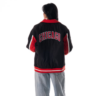 Chicago Bulls Unisex Statement Racing Jacket - Black
