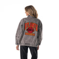 Atlanta Hawks Women's Oversized Jacket w/ Cargo Pockets - Grey view 2