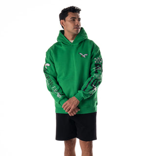 Philadelphia Eagles Unisex Graphic Sleeve Hoodie - Kelly Green